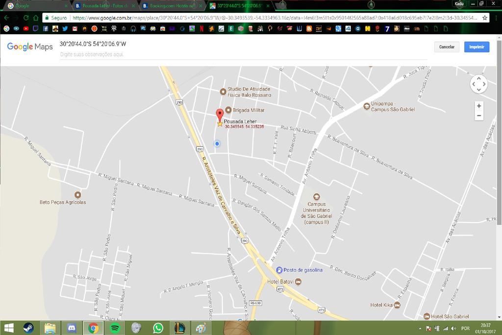Hotel Pousada Leher São Gabriel Exteriér fotografie